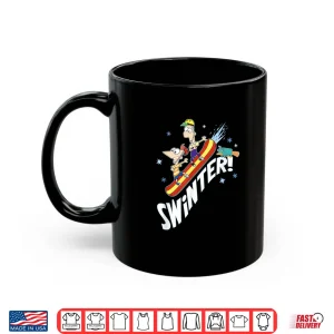 Mug Disney Phineas And Ferb Swinter Snowboarding Shot Shirt