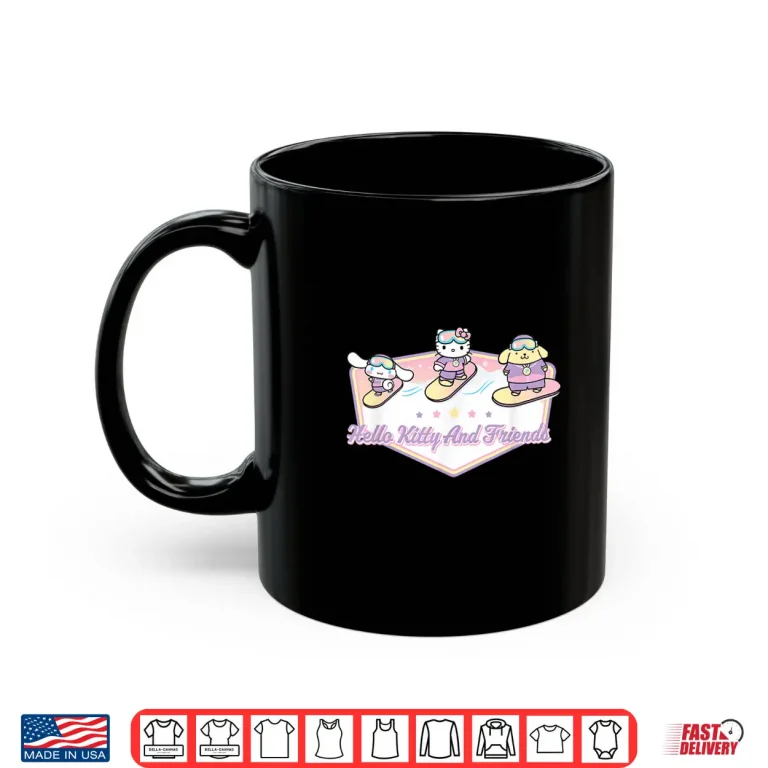 Mug Hello Kitty and Friends Winter Sports Snowboarding Shirt