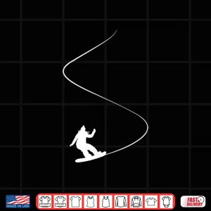 Design Drawn Simple Snowboard Girl Shirt