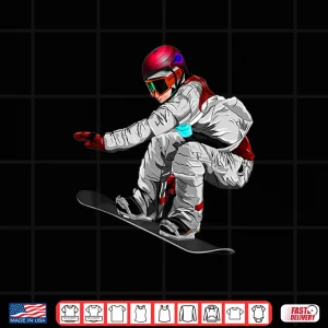 Design Kids Snowboard Novelty Winter Snowboarding Youth Men Boys Shirt