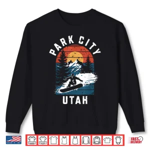 Sweatshirt Park City Utah Snowboard Vintage Snowboarding Mountain Shirt