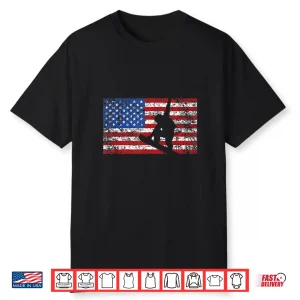 American Flag Snowboarding Shirt Usa Gift Snowboard Team