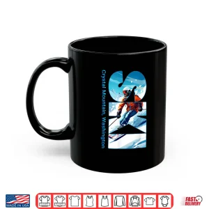 Mug Crystal Mountain Cool Skiing Vacation Ski Outdoor Skier Shirt