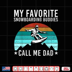 Design Funny Snowboarding Art Dad Men Father Snowboard Snowboarder Shirt