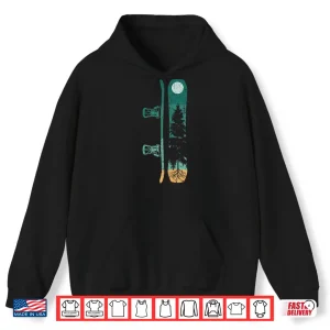 Hoodie Pine Tree Snowboard Snowboarding Shirt