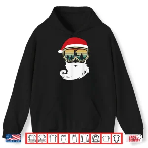 Hoodie Snowboard Christmas as Santa Claus snowboarder Shirt