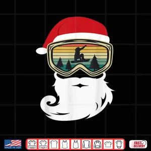 Design Snowboard Christmas as Santa Claus snowboarder Shirt