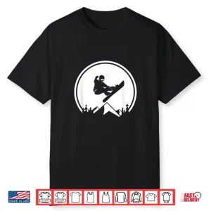 Snowboard Shirt Snowboarding Silhouette Big Air Shirt