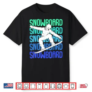 Snowboard Snowboarder Snowboarding Boys Kids Mens Shirt