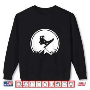 Sweatshirt Snowboard Shirt Snowboarding Silhouette Big Air Shirt
