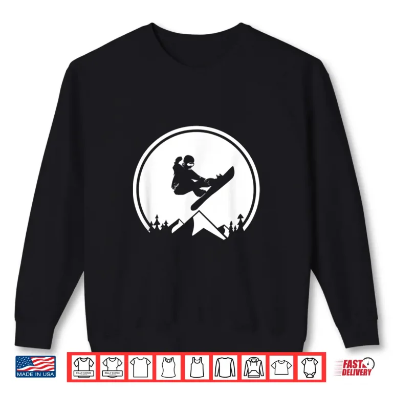 Sweatshirt Snowboard Shirt Snowboarding Silhouette Big Air Shirt
