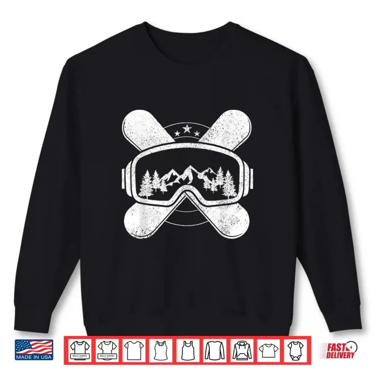 Sweatshirt Snowboard Winter Sports Snowboarding Gift Shirt