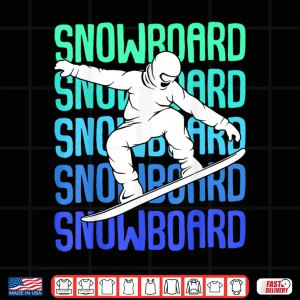 Design Snowboard Snowboarder Snowboarding Boys Kids Mens Shirt