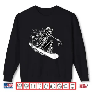 Sweatshirt Snowboarding Forever Skeleton Drives Snowboard Shirt