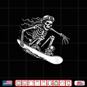 Design Snowboarding Forever Skeleton Drives Snowboard Shirt
