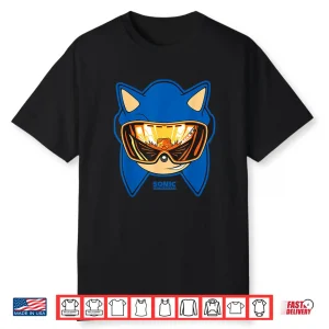 Sonic The Hedgehog Snowboarding Visor Cool Face Shot Shirt