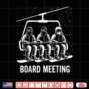 Design Vintage Snowboard Meeting Snowboarding Vacation Skiing Shirt