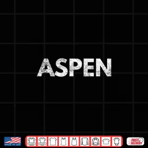 Design Aspen Long Sleeve Tshirt Colorado Skiing Snowboarding