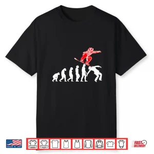 Evolution Snowboarder Snowboarding Mountain Snowboard Sports Shirt