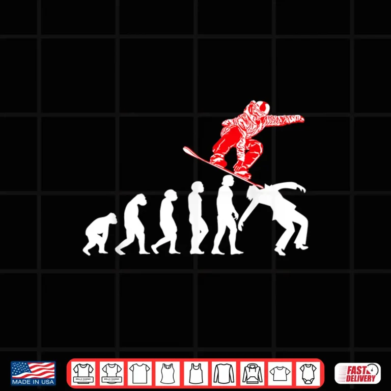 Design EVOLUTION SNOWBOARDER SNOWBOARDING mountain SNOWBOARD SPORTS Shirt