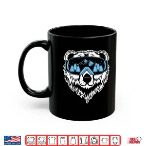 Mug Grizzly Bear Snowboard Goggles Skiing Snow Winter Mask Shirt