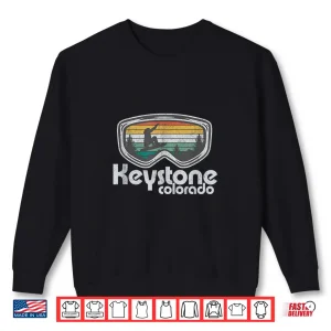 Sweatshirt Keystone Snowboarding Retro Colorado Mountain Snowboard Gift Shirt