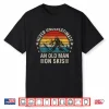 Never Underestimate An Old Man On Skis Skiing Shirt