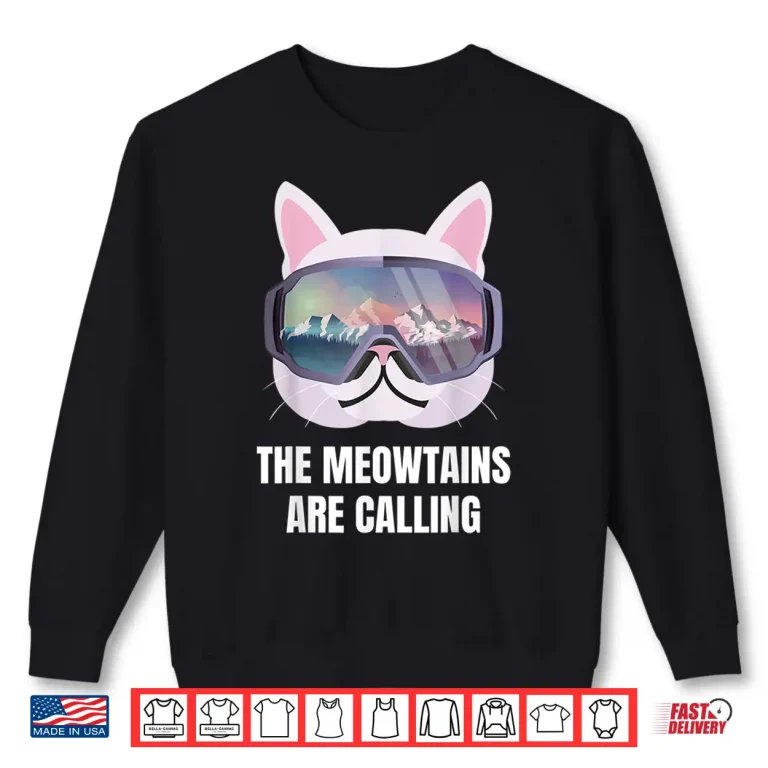 Sweatshirt Ski Snowboard Goggles Funny Skiing Snowboarding Gift Shirt