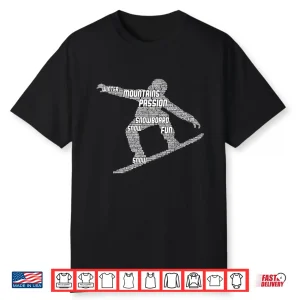 Snowboard Snowboarder Snowboarding Boys Men Kids Shirt