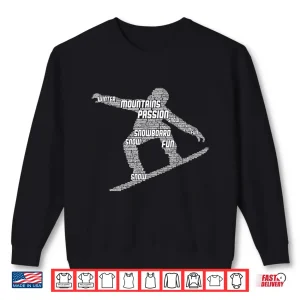 Sweatshirt Snowboard Snowboarder Snowboarding Boys Men Kids Shirt