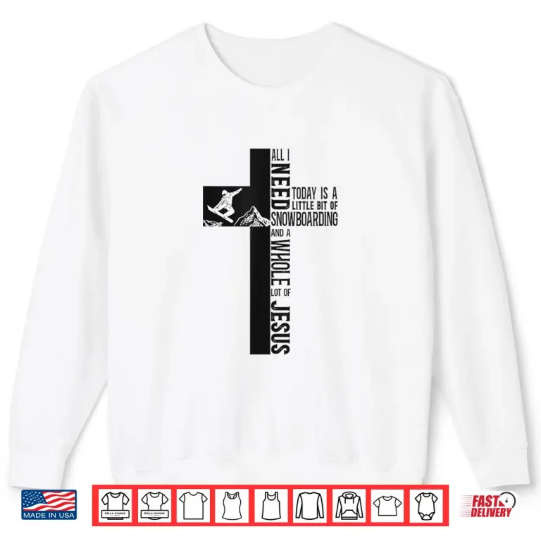 Sweatshirt Snowboarding Snowboard Jesus Faith Cross Shirt
