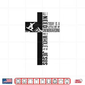 Design Snowboarding Snowboard Jesus Faith Cross Shirt