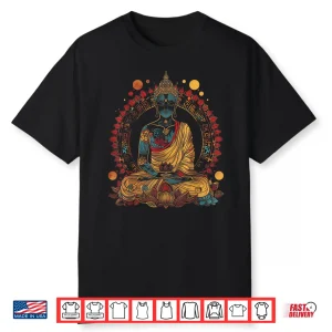 Buddha Vintage Flowers Zen Buddhist Buddhism Yoga Spiritual Shirt