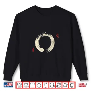 Sweatshirt Buddhism Meditation Yoga Bonsai Zen Enso Circle Goa Karma Om Shirt