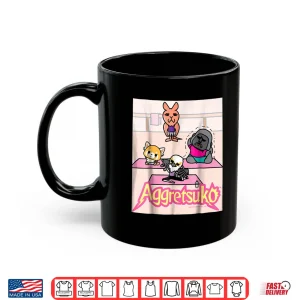 Mug Aggretsuko Yoga Pose Tee Shirt
