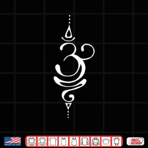 Design Ancient Sanskrit Symbol for BREATHE Inspiration Om Yoga Shirt