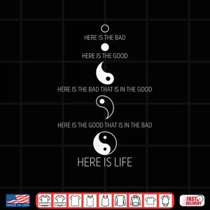 Design Buddist Life Yin Yang Shirt