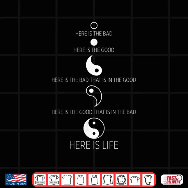 Design Buddist Life Yin Yang Shirt