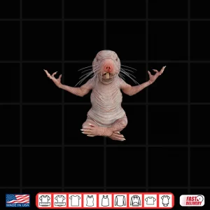 Design Funny Naked Mole Rat Zookeeper Yoga Animal Lover Mole Rat Shirt