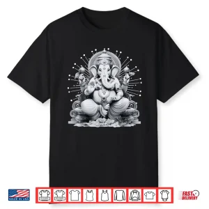 Ganesh Hindu Elephant God Ganesha Yoga Spiritual Shirt