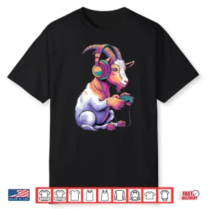 Goat Stuffed Animal Goat Costume Kids Headphones Video Game Shirt