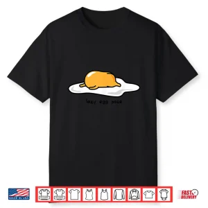 Gudetama The Lazy Egg Yoga Pose Shirt
