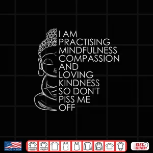 Design Funny Sarcastic Spiritual Buddha Yoga Meditation Shirt