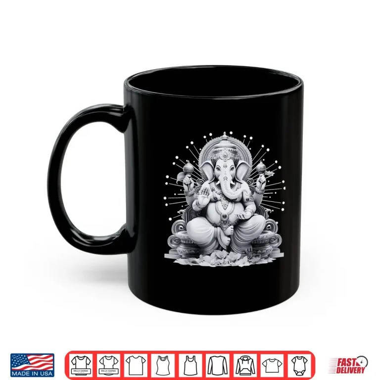 Mug Ganesh Hindu Elephant God Ganesha Yoga Spiritual Shirt