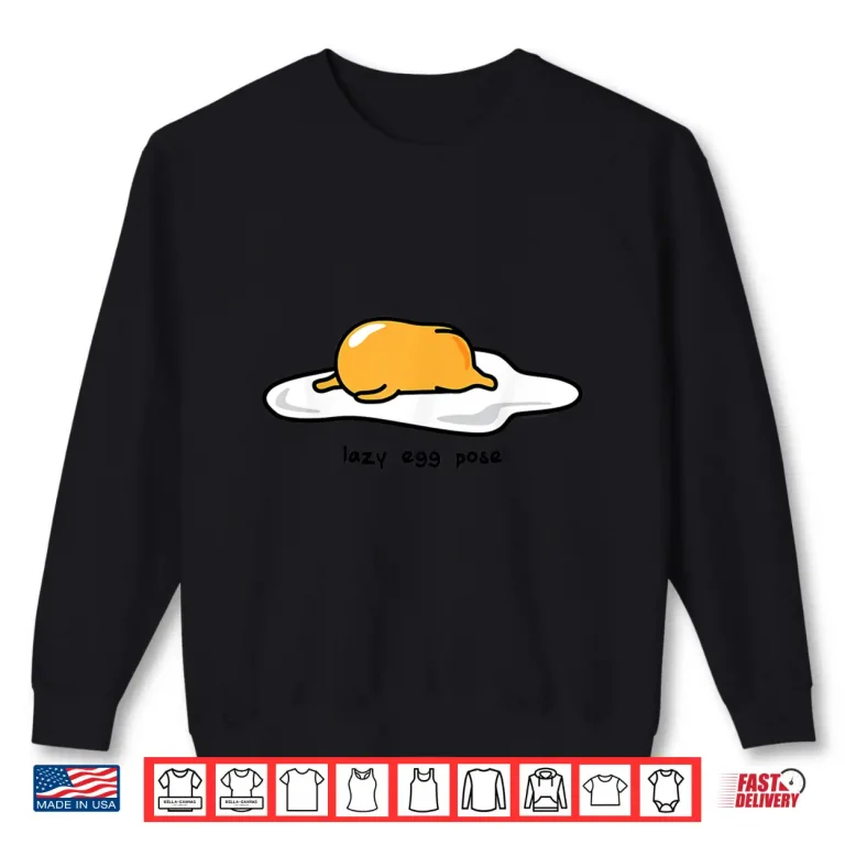 Sweatshirt Gudetama the lazy egg yoga pose Shirt