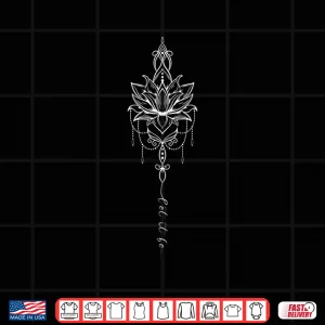 Design Let It Be Lotus Flower Mandala Boho Meditation Yoga Women Shirt