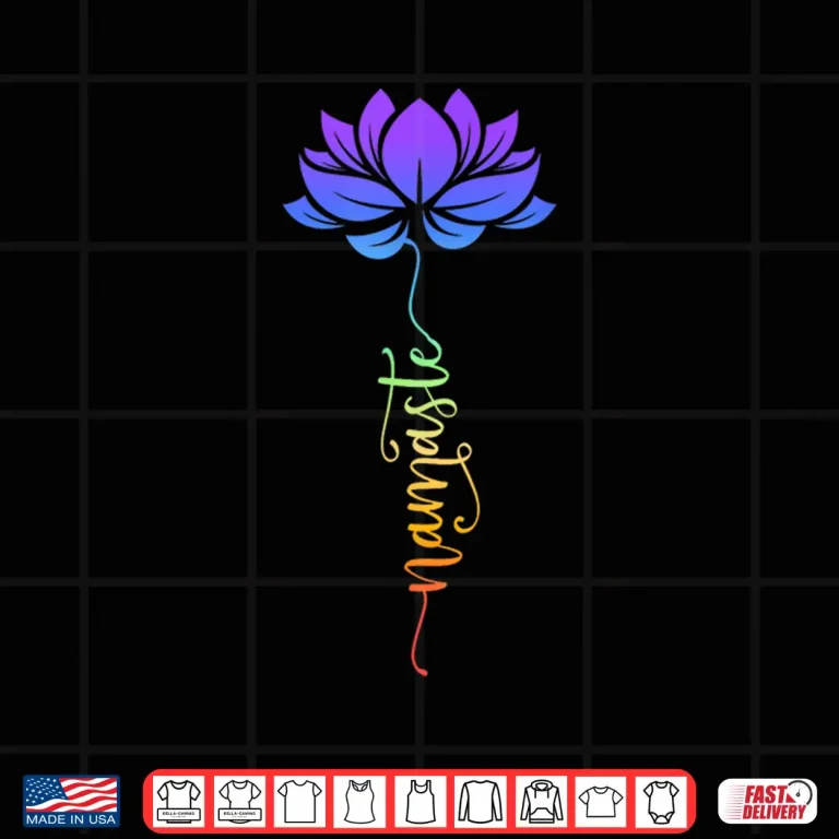 Design Namaste Lotus Flower Meditation Yoga Shirt