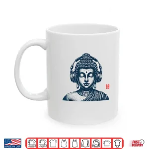 Mug Vintage Retro Buddha Wearing Headphones Shirt