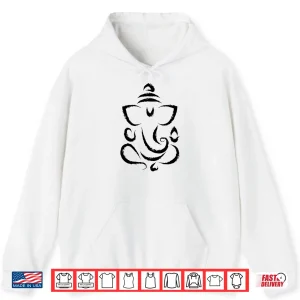 Hoodie Yoga Hindu Indian Meditation Deepavali Diwali Rangoli Ganesh Shirt