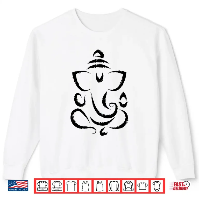 Sweatshirt Yoga Hindu Indian Meditation Deepavali Diwali Rangoli Ganesh Shirt